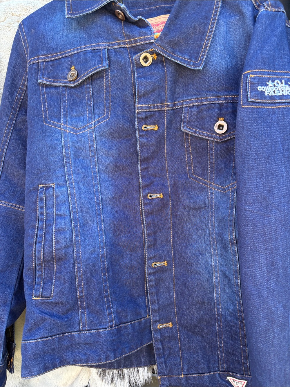 Denim Jacket - Blue Womens Jean Jacket medium